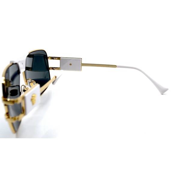 VERSACE VE2251 147187 GOLD/WHITE DARK GREY SUNGLASSES main image 12